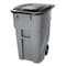 Rubbermaid Commercial 50 gal. Square Trash Can FG9W2700GRAY - alternate 1